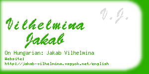 vilhelmina jakab business card